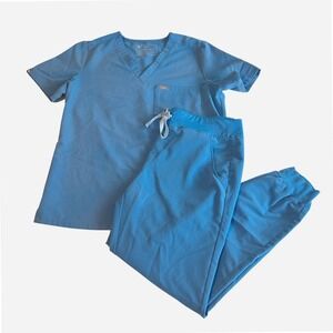 Figs Technical Collection Set Size M Light Blue Scrubs
